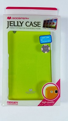 Pouzdro / obal Mercury Jelly Case limetkové pro Sony Xperia Z1