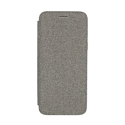 Kvalitní knížkový obal - Vennus Cotton - Samsung Galaxy J6 2018 šedý