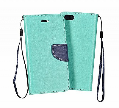 Pouzdro / obal Fancy Diary pro Samsung A7/A8 Plus (2018) mentolové