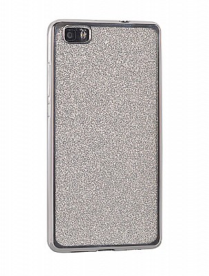 Gumové pouzdro/obal Glitter Elektro case pro Huawei Mate 10 Lite stříbrné
