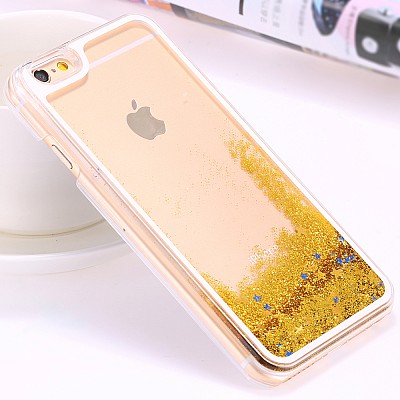 Silikonový obal/kryt Water case stars pro Iphone X zlatý