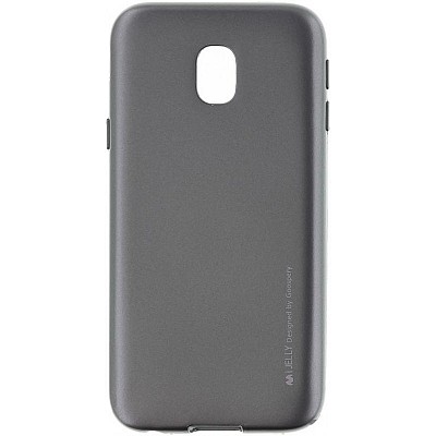 Silikonové pouzdro / obal i-Jelly Case Metal pro Samsung J3 2017 šedé