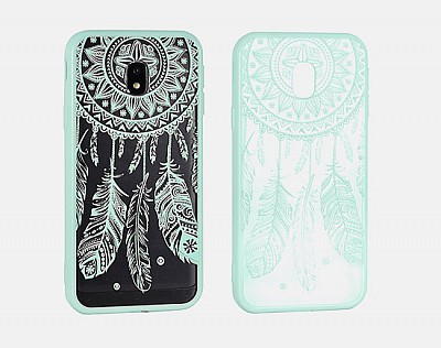 Zadní silikonový kryt/obal Lace case design 3 pro Huawei Y5/Y6 (2017) mentolový