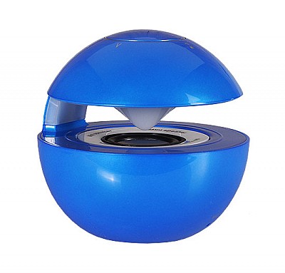 Reproduktor LED BALL multimedialní bluetooth - modrý