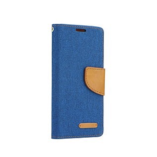 Knížkové flipové pouzdro/obal Canvas book case pro Iphone 7/8 navy modré