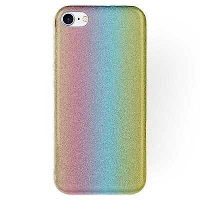 Pevné gumové pouzdro / obal Bling Back case pro Iphone 6 třpytivé duhové