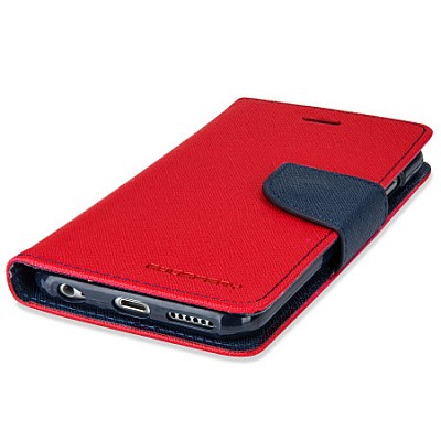 Kvalitní knížkový obal/pouzdro - Fancy Pocket - pro Huawei P20 červený