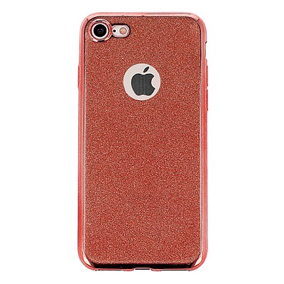 Gumové pouzdro/obal Glitter Elektro case pro Samsung J3 (2016) růžový
