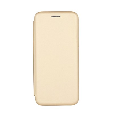 ﻿Kvalitní knížkový obal/pouzdro - Vennus Soft - Huawei Y5 2018 zlatý