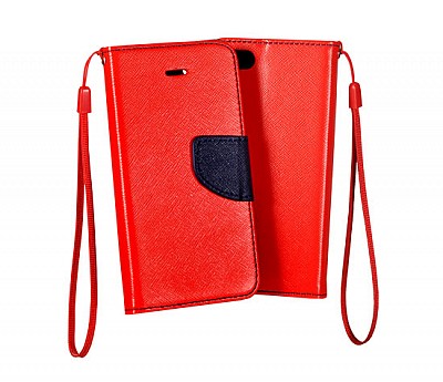 Pouzdro / obal Fancy Diary pro iPhone 4/4s - červeno/modrá