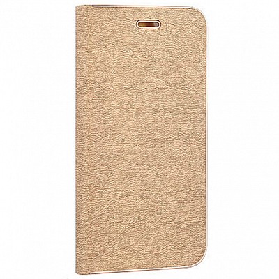 Kvalitní knížkový kryt / obal -vennus pocket - pro Iphone 7 zlatý