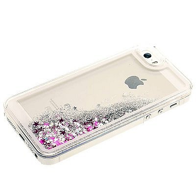 Silikonový obal/pouzdro Water case stars pro Samsung J5 (2017) stříbrný