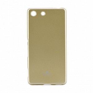 Pouzdro / obal Mercury Jelly Case zlaté pro Sony Xperia M5