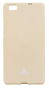Pouzdro / obal Mercury Jelly Case zlaté Huawei P8 Lite