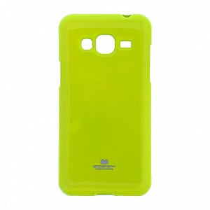 Silikonové pouzdro / obal Mercury Jelly Case Samsung J3 2016 limetkové