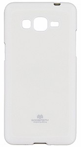 Silikonové pouzdro/obal  Mercury Jelly Case Samsung J3 2016 bílé