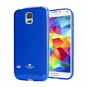 Pouzdro / obal Mercury Jelly Case modré pro Samsung S4 Mini
