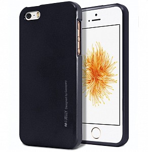 Pouzdro / obal Mercury iJelly Metal Apple iPhone 5 / 5s / SE černé