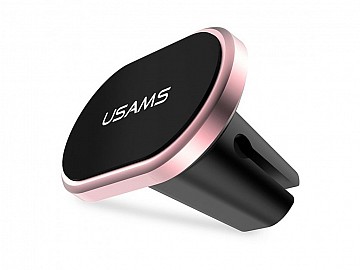 Magnetický držák na mobil do auta USAMS univerzální růžový