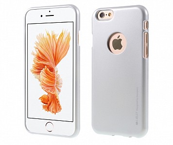 Pouzdro / obal Mercury iJelly Metal Apple iPhone 7 stříbrné