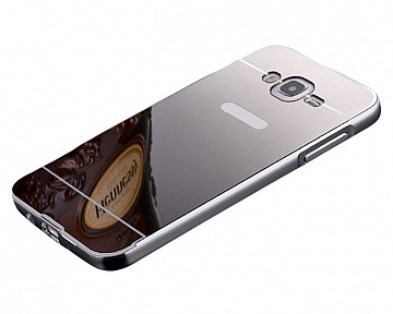 Pouzdro / obal Alu-bumper- Lustro Samsung J5 stříbrný
