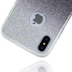 Gumové pouzdro/ obal Bling Back case pro Samsung A6 Plus (2018) třpytivé černé
