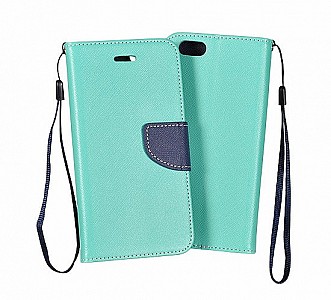 Pouzdro / obal Fancy Diary Huawei P10 mentolově-modré