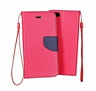 Pouzdro / obal FANCY Diary pro Samsung J5 (2017) - růžová/modrá