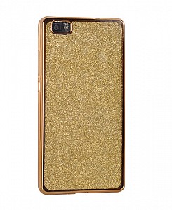 Gumové pouzdro/obal Glitter Elektro case pro Samsung A5/A8 (2018) zlaté