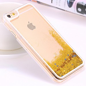 Silikonový obal/kryt Water case stars pro Iphone 7/8 zlatý