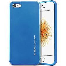 Pouzdro / obal Mercury iJelly Metal Apple iPhone 5 / 5s / SE modrý