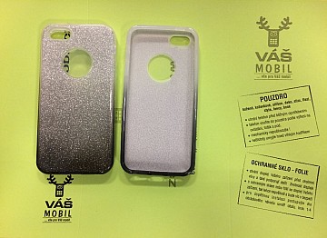 Pevné gumové pouzdro / obal Bling Back case pro Iphone X třpytivé černé