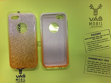 Pevné gumové pouzdro / obal Bling Back case pro Iphone 7 třpytivé zlaté