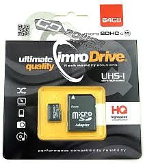 Paměťová karta micro SDHC Imro s kapacitou 64GB
