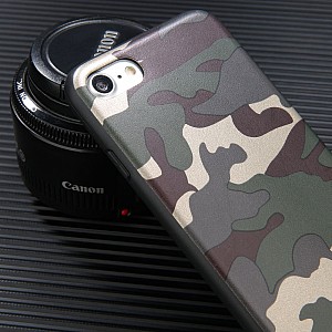Pevné gumové pouzdro / obal MORO Back case pro Iphone 5 / 5S / 5SE army