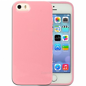 Pouzdro / obal Mercury Jelly Case pro Apple iPhone 5 / 5s / SE světle růžová