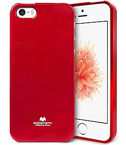 Pouzdro / obal Mercury Jelly Case pro Apple iPhone 5 / 5s / SE červené