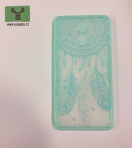 Zadní silikonový kryt/obal Lace case design 3 pro Huawei Y7 mentolový