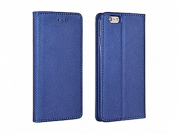 Kvalitní knížkový kryt / obal - Book Pocket - pro Huawei Y6/Y6 Prime 2018 modrý