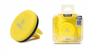 Magnetický držák mobilu do auta REMAX RM-C10  černo-žlutý
