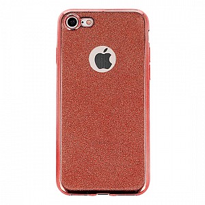Gumové pouzdro/obal Glitter Elektro case pro Samsung S8 Plus růžový