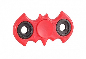 Fidget Spinner - Batman - 2 ramenný - červený