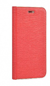 Kvalitní knížkový kryt / obal -vennus pocket - pro Samsung galaxy A3 (2017) červený