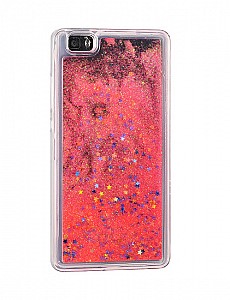 Silikonový obal/kryt Water case stars pro Iphone 7/8 červený