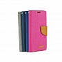 Knížkové flipové pouzdro/obal Canvas book case pro Samsung J5 (2016) růžové