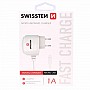 Síťová nabíječka Swissten microUSB 1A bílá