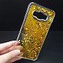 Silikonový obal/pouzdro Water case přetékající hvězdy pro Samsung S8 zlatý